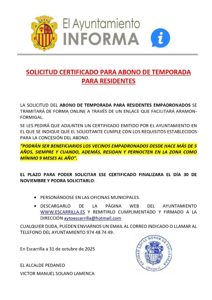 Imagen ABONOS SKIPASS 2025-2026