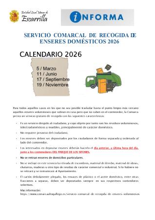 Imagen Recogida de enseres voluminosos