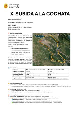 Imagen x subida a la Cochata